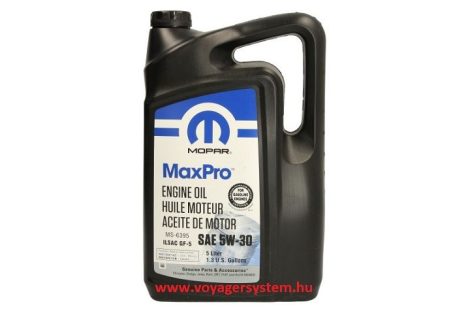 MOPAR 5W30 MAX PRO motorolaj 5 liter