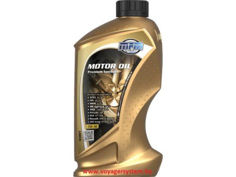 MPM Motorolaj 5W-40 Premium synt. 1 liter 