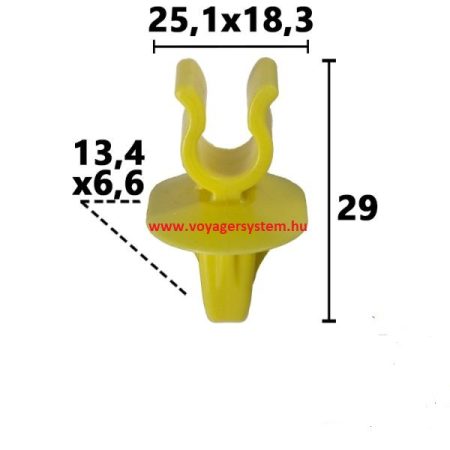 Motorháztető támasztórúd tartó