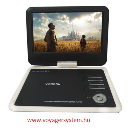 VORDON NS-760 Hordozható DVD lejátszó  DVD/SD/USB/AV, 